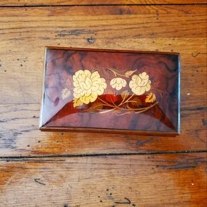 Vintage wooden music box